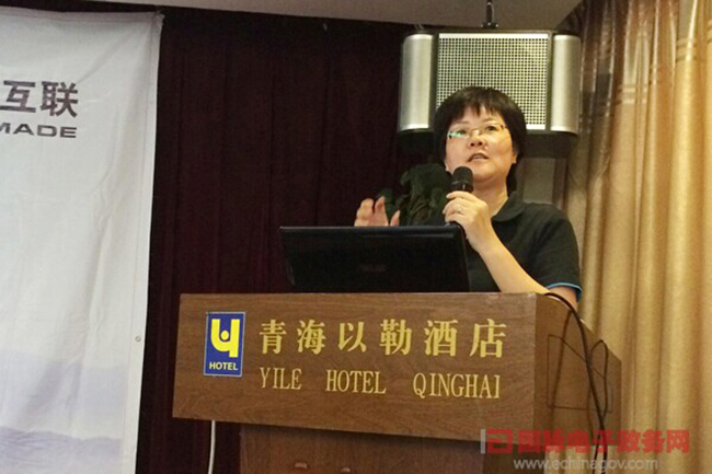 OETY欧亿体育互联总经理、首席规划师郑爱军正在进行《政府网站+评估体系构建思路》的主题演讲